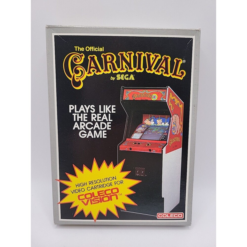 Carnival (Colecovision, 1982) Video Game Cartridge & Original Box